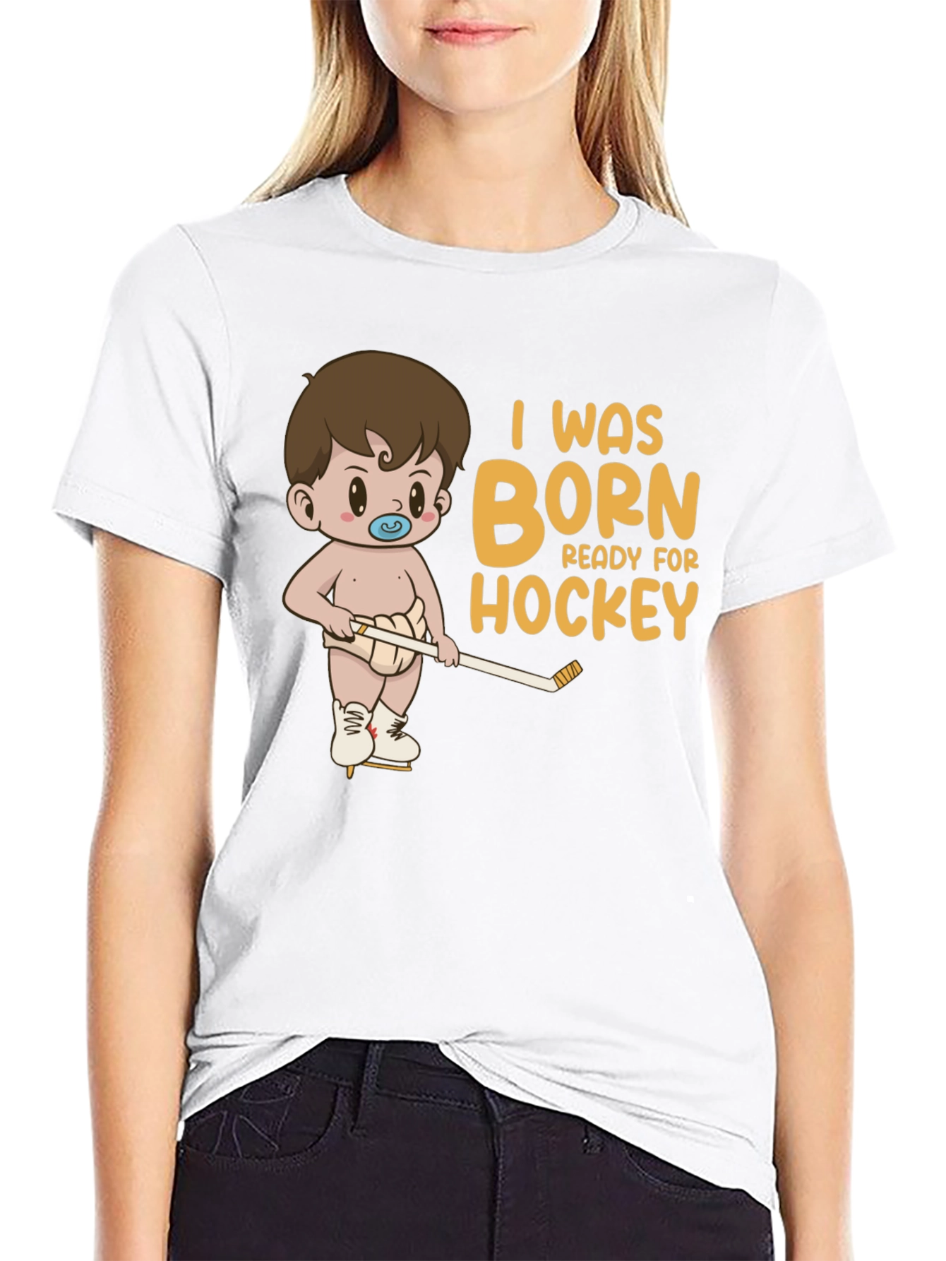 Born Ready Hockey Baby Tee