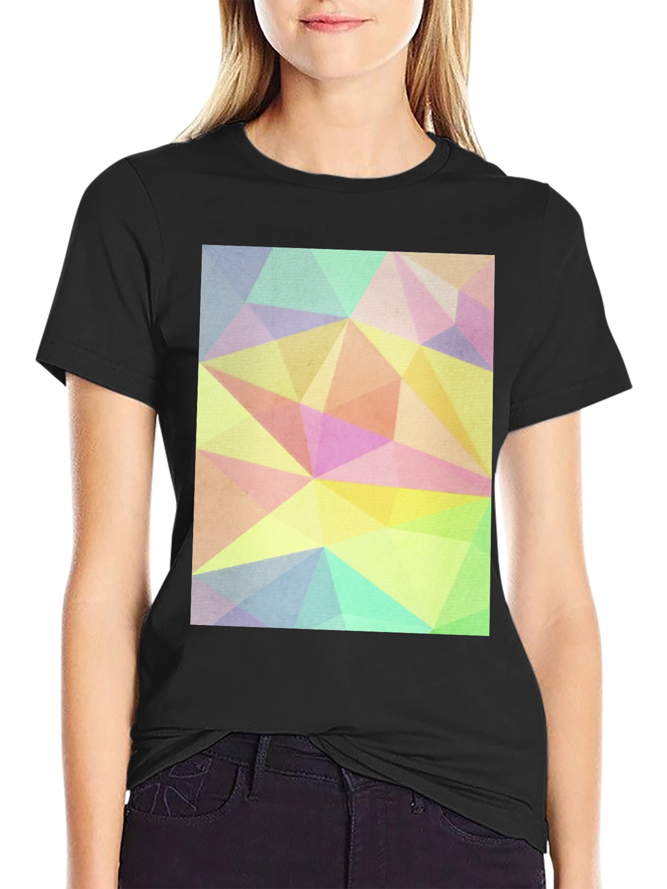 Geometric Triangle Pastel T-Shirt