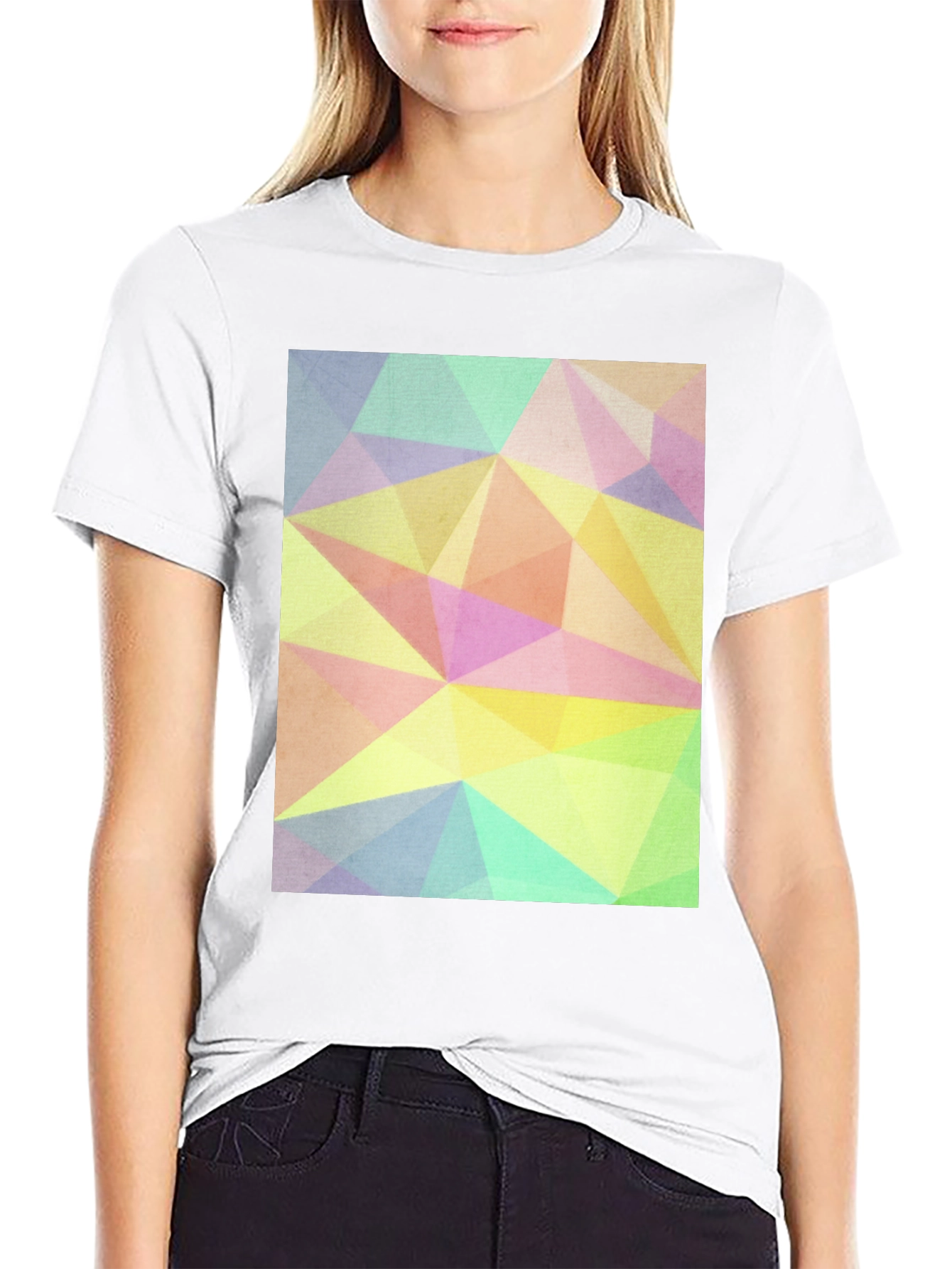 Geometric Triangle Pastel T-Shirt