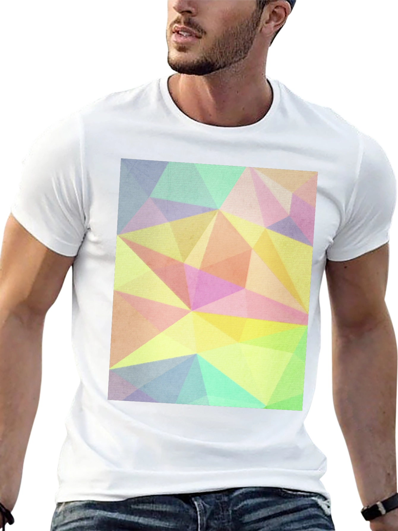 Geometric Triangle Pastel T-Shirt
