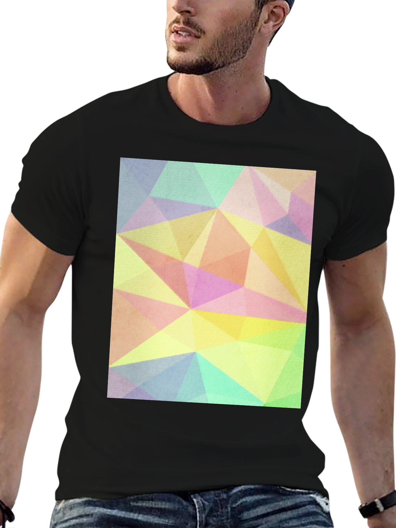 Geometric Triangle Pastel T-Shirt