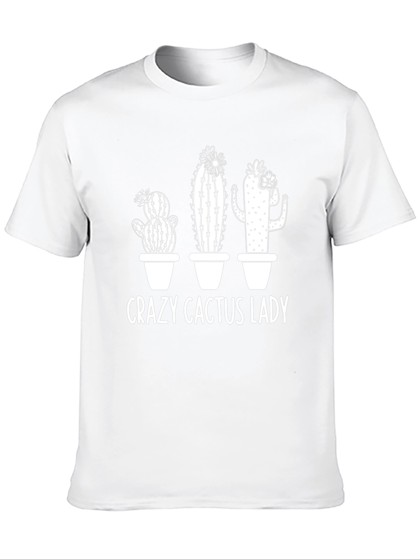 Crazy Cactus Lady T-Shirt - Black
