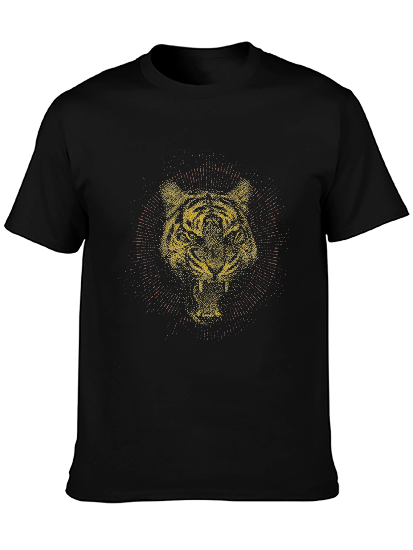 Tiger Graphic Tee - Black Cotton Blend