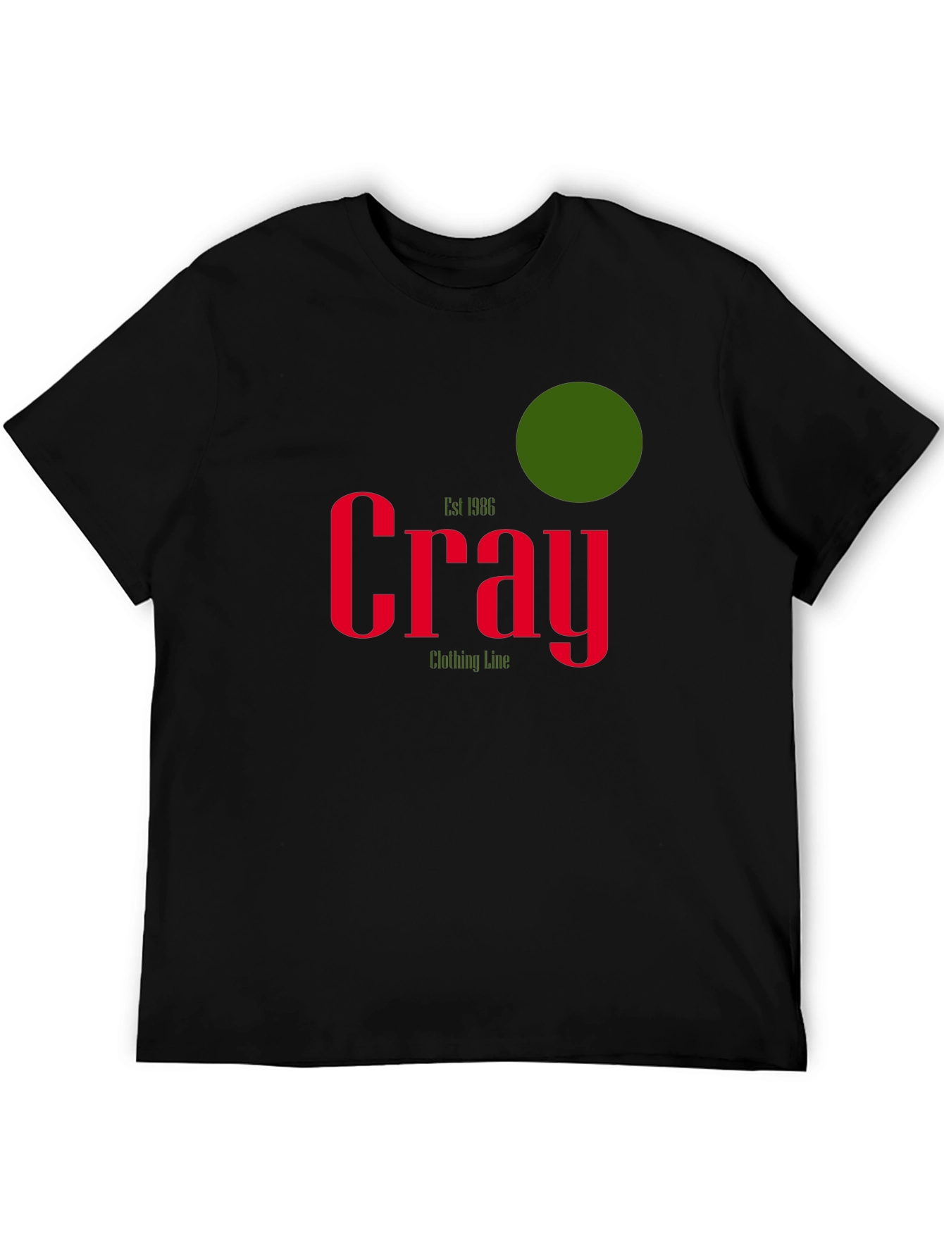 Cray Clothing Line Black T-Shirt