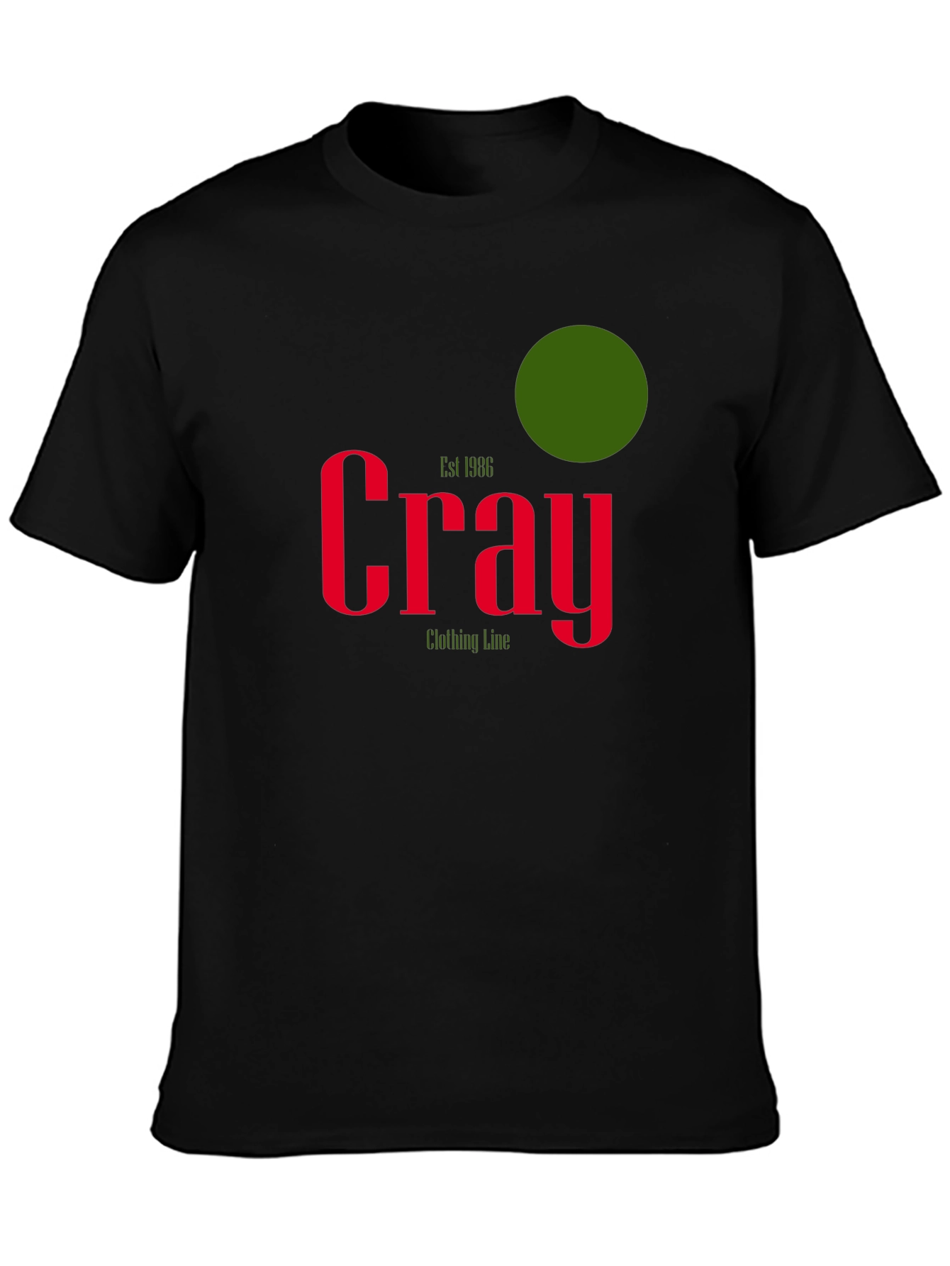 Cray Clothing Line Black T-Shirt
