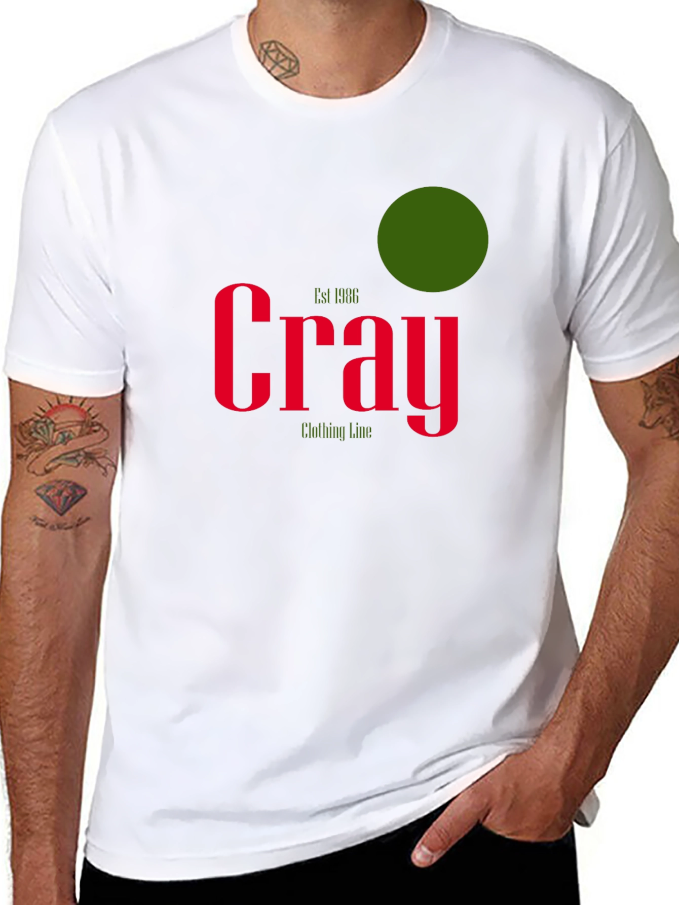 Cray Clothing Line Black T-Shirt