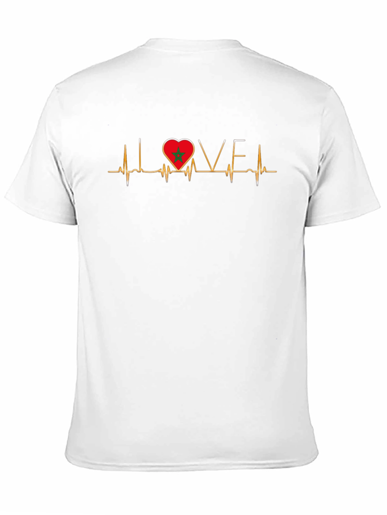 Morocco Love Heartbeat T-Shirt - Country Pride