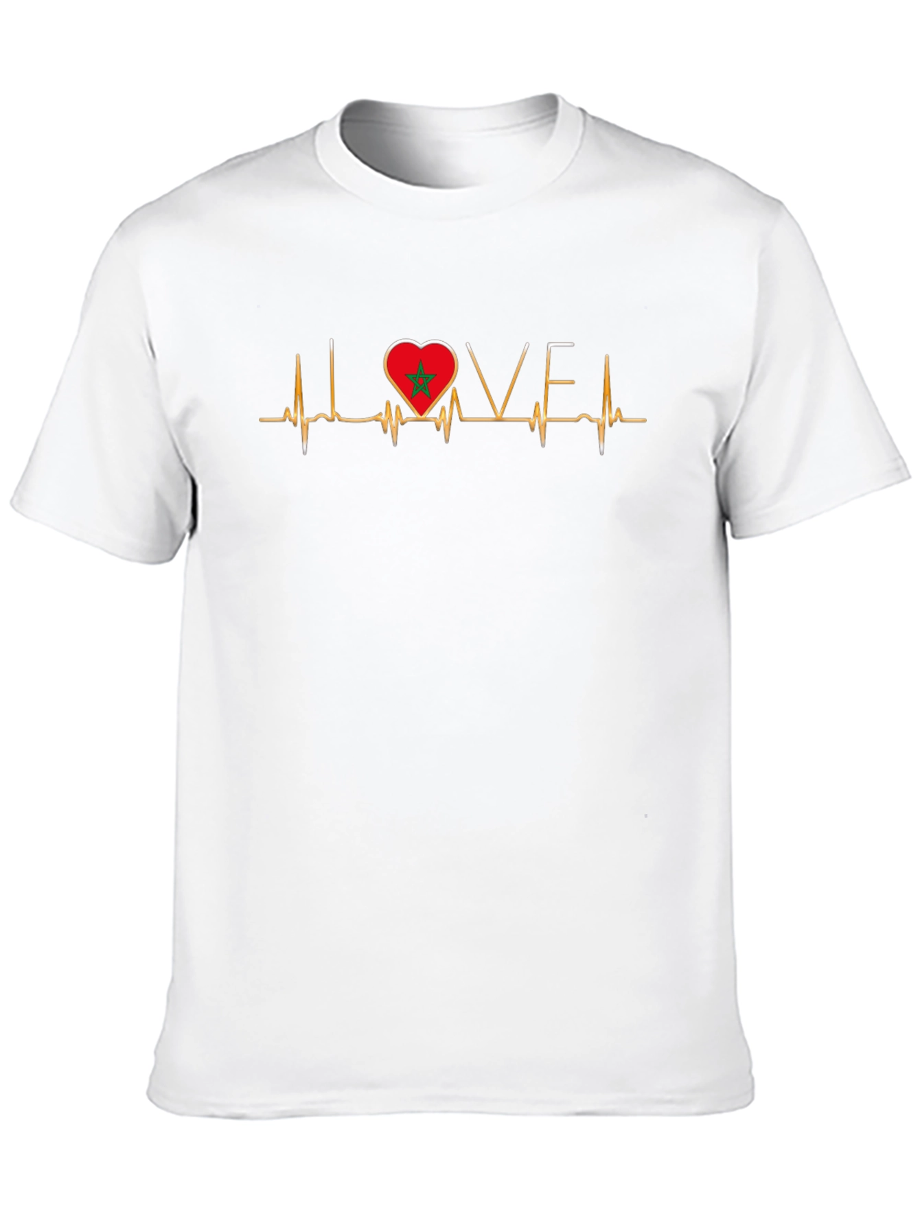 Morocco Love Heartbeat T-Shirt - Country Pride