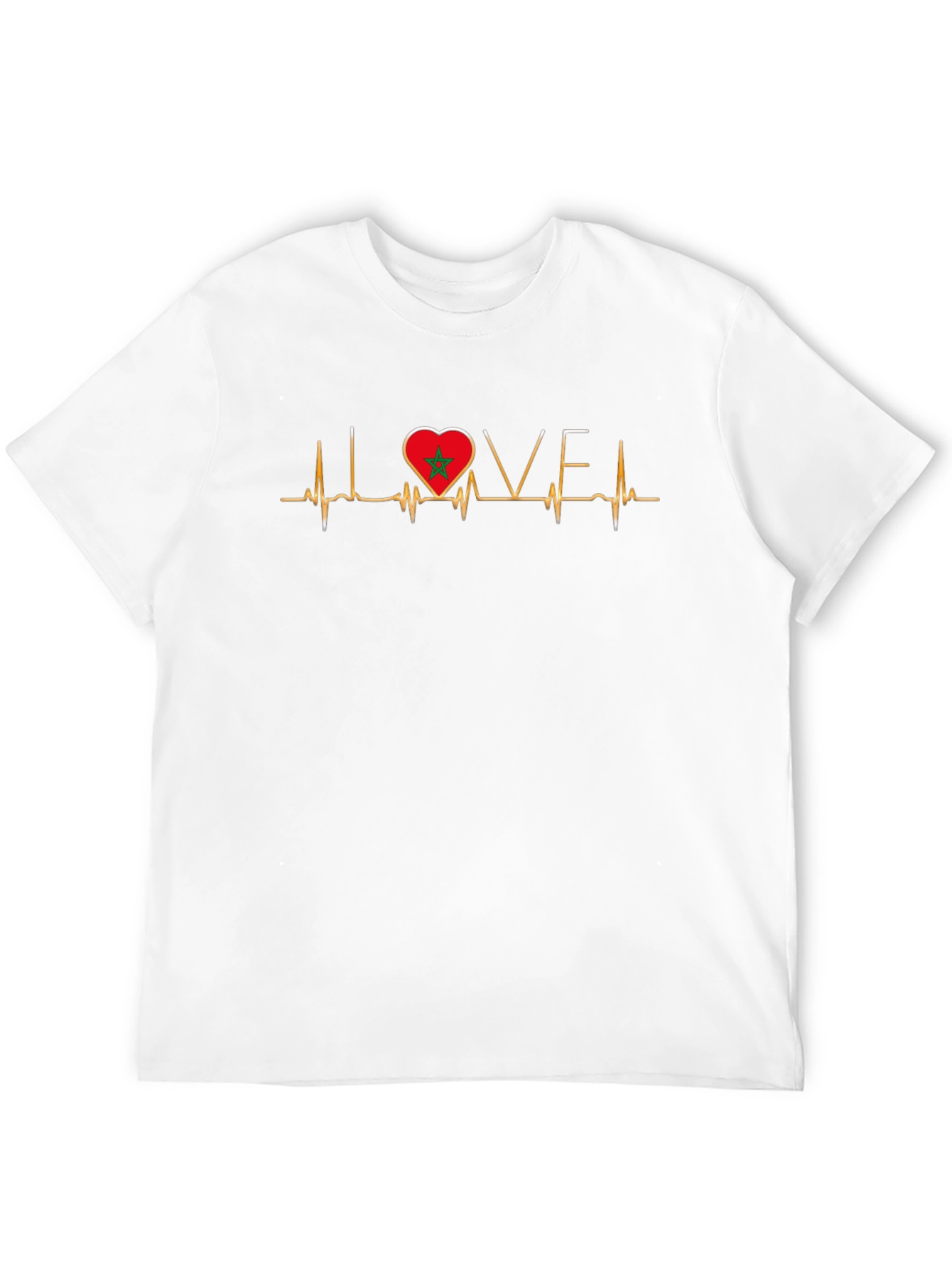 Morocco Love Heartbeat T-Shirt - Country Pride