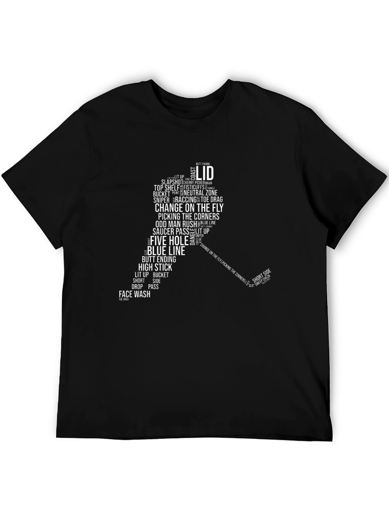 Hockey Slang Word Cloud T-Shirt