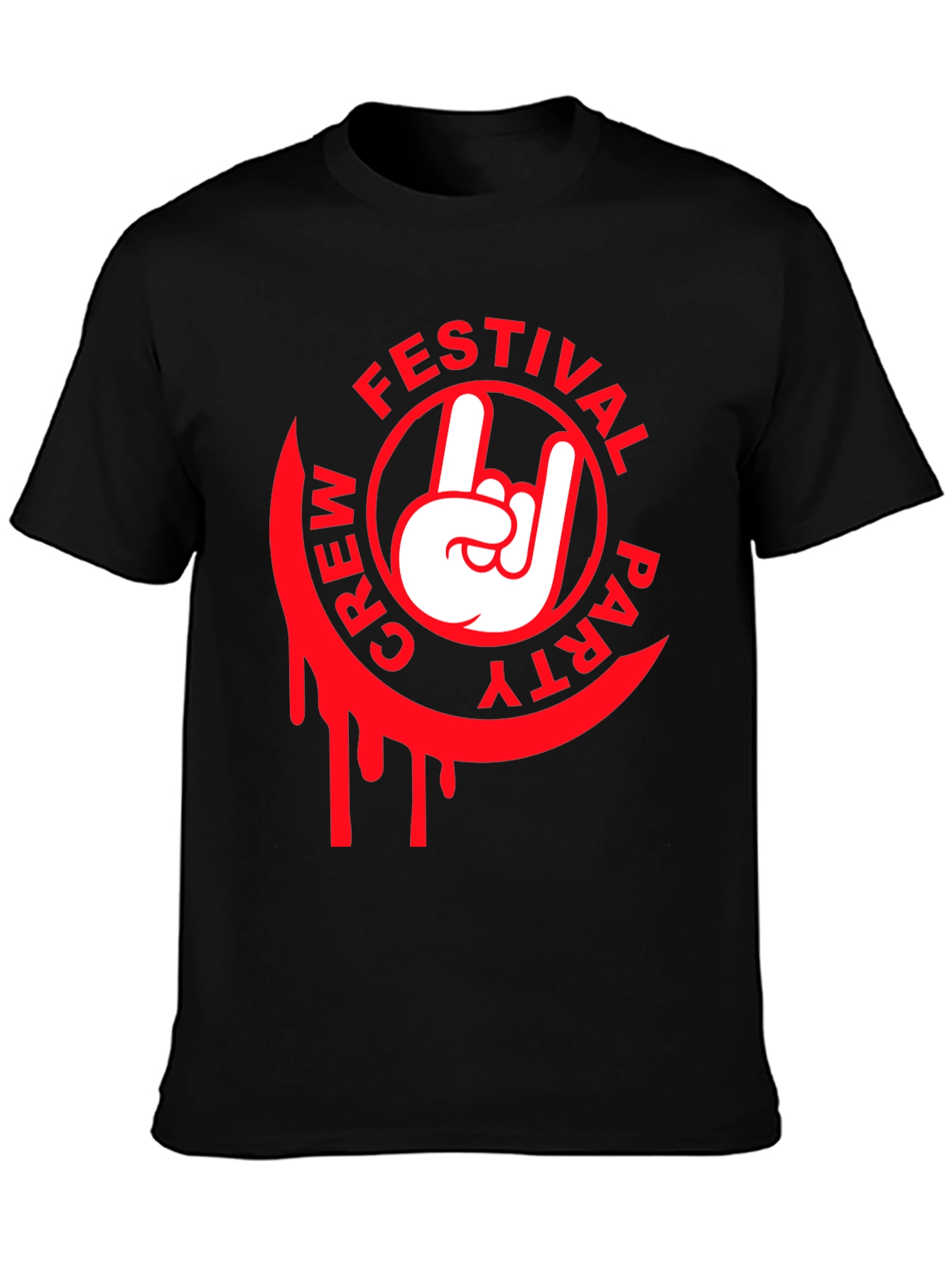 Festival Crew Party T-Shirt - Rock On Design