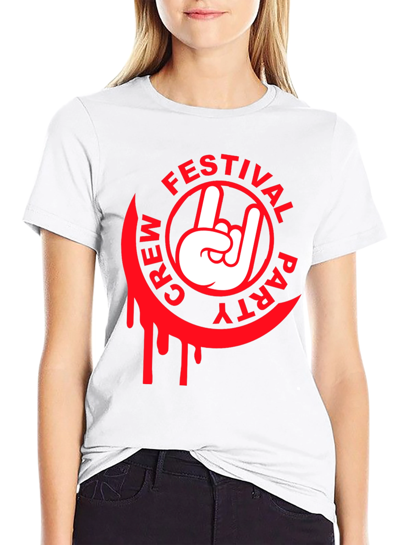 Festival Crew Party T-Shirt - Rock On Design