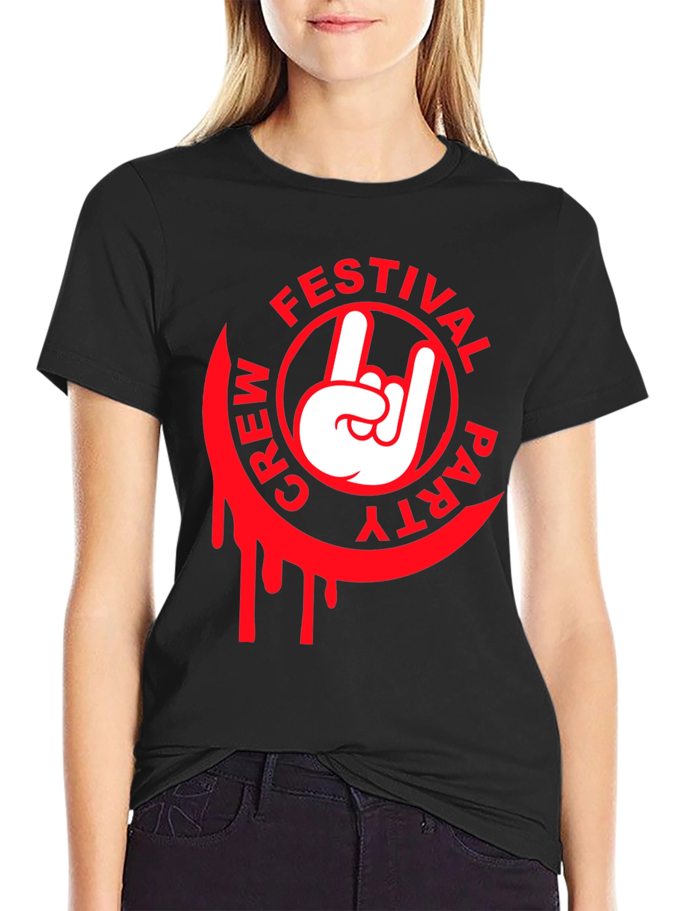 Festival Crew Party T-Shirt - Rock On Design