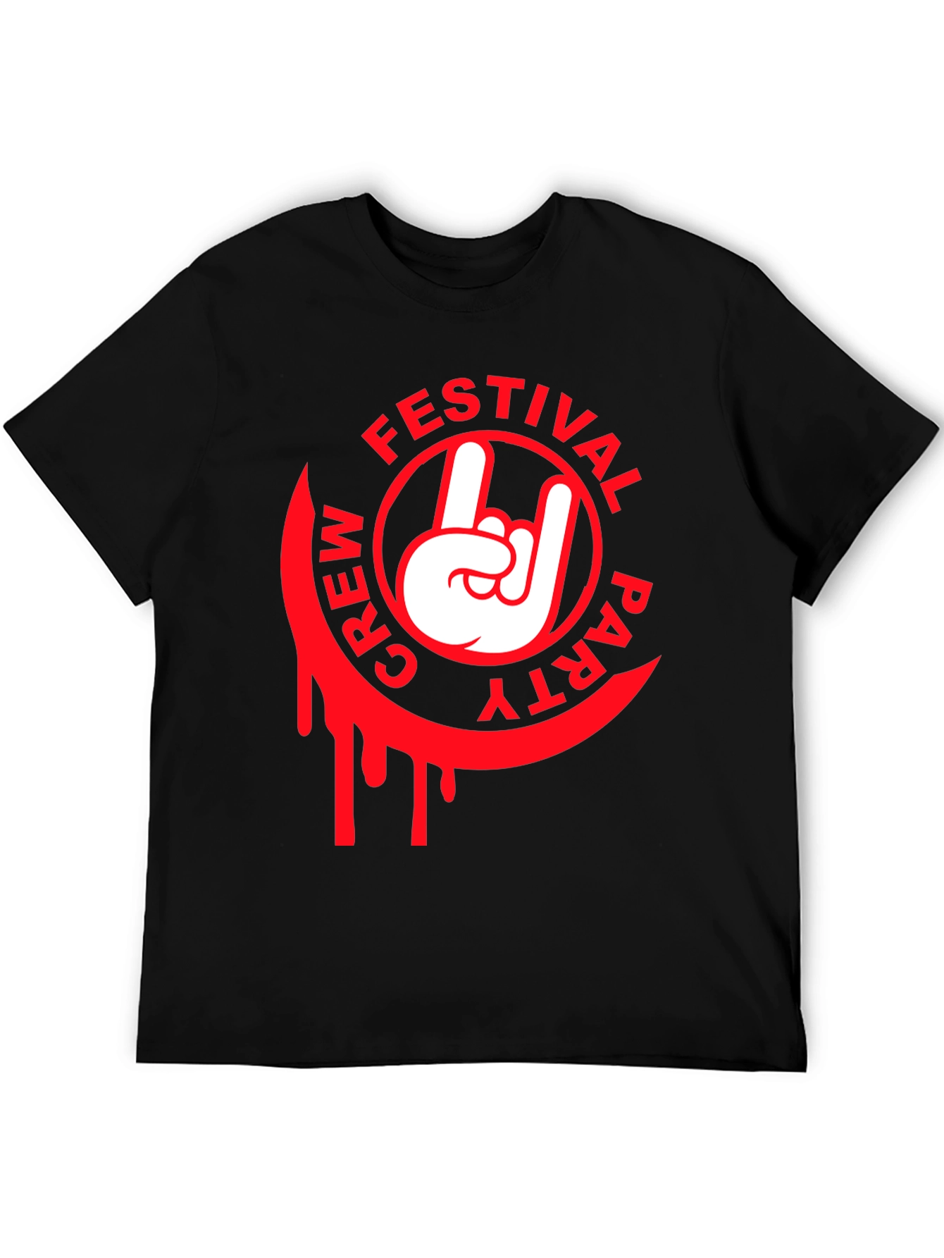 Festival Crew Party T-Shirt - Rock On Design