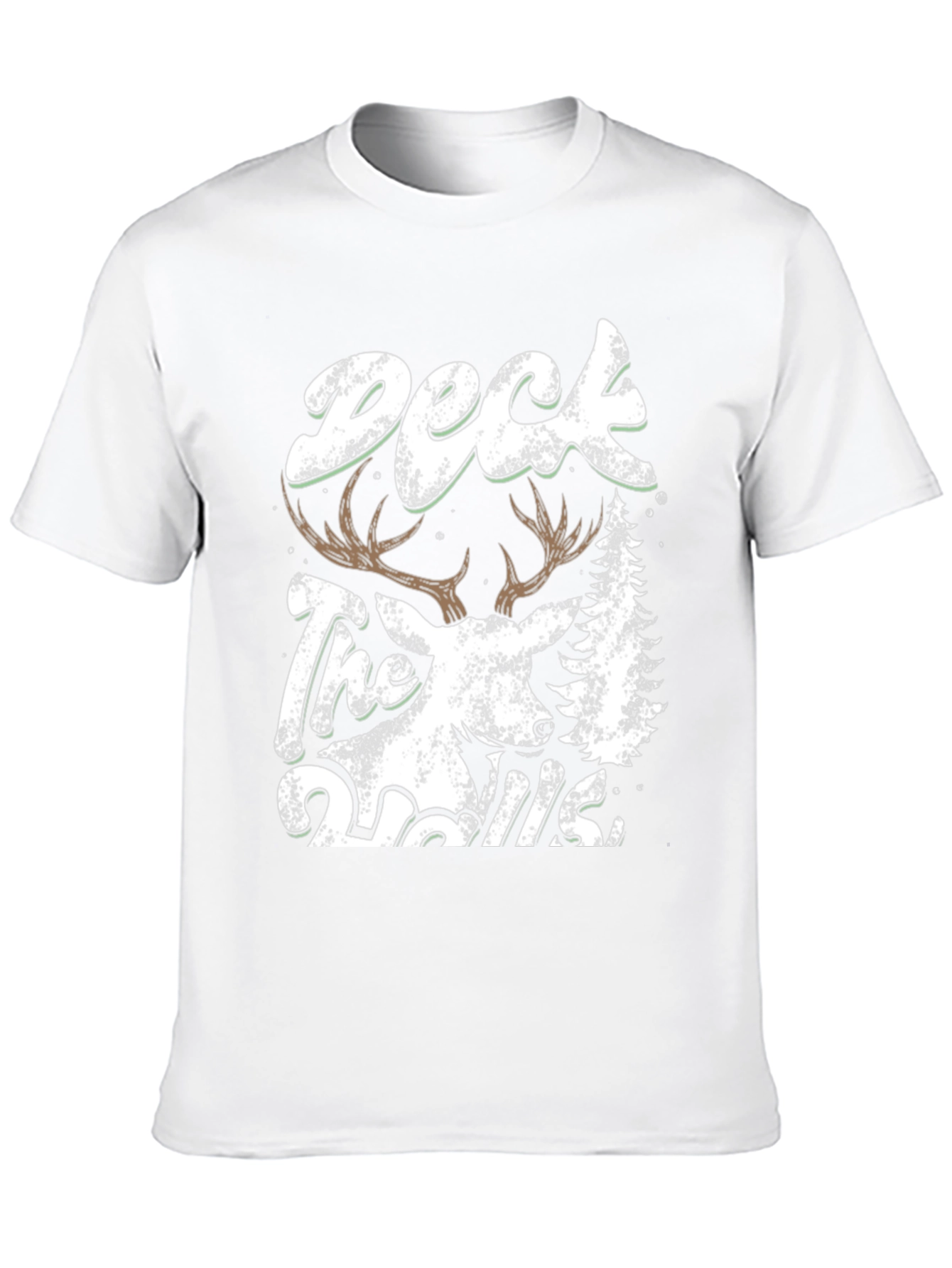 Deck the Halls Deer Graphic T-Shirt