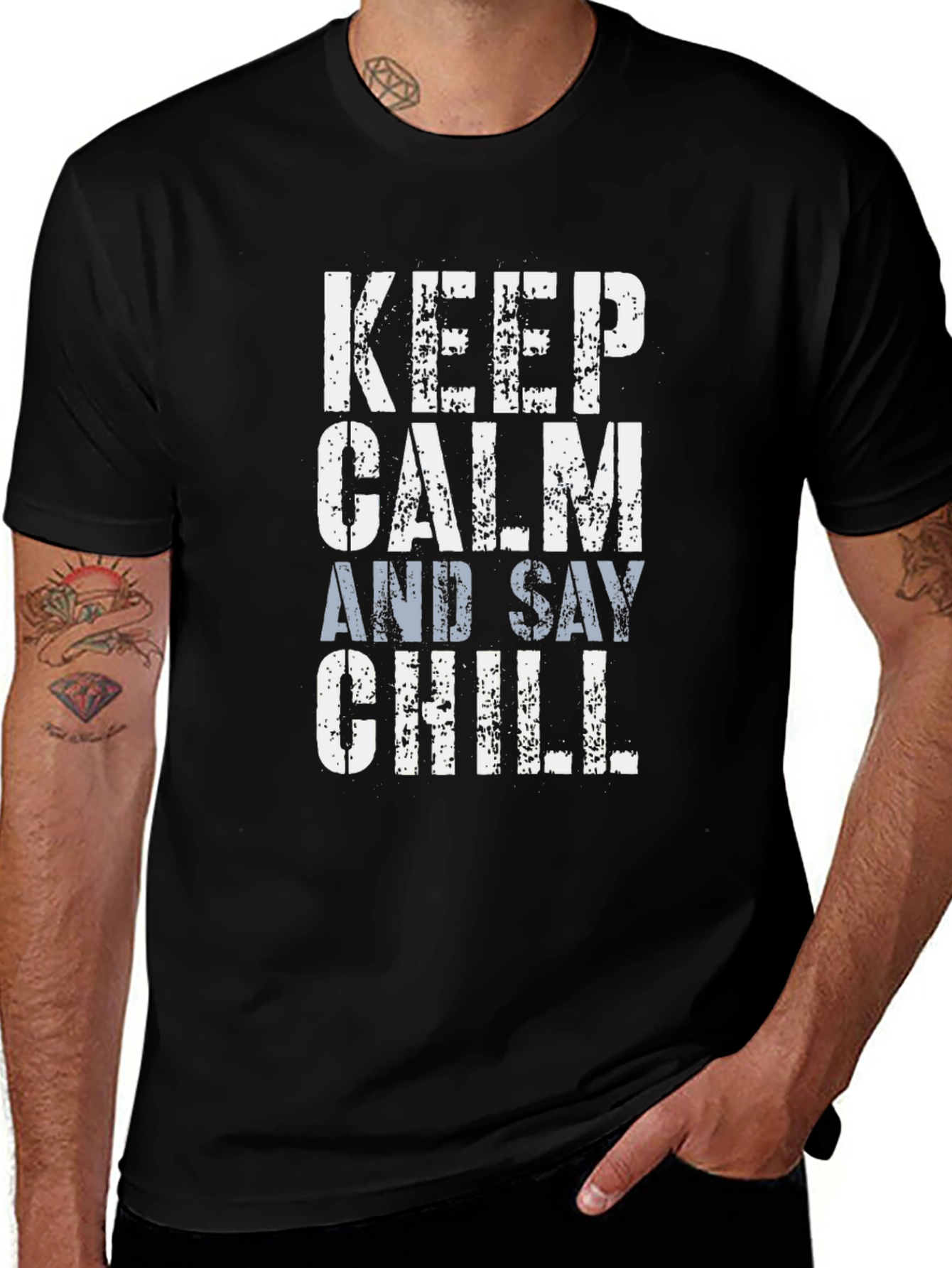 Keep Calm and Say Chill Graphic Tee
