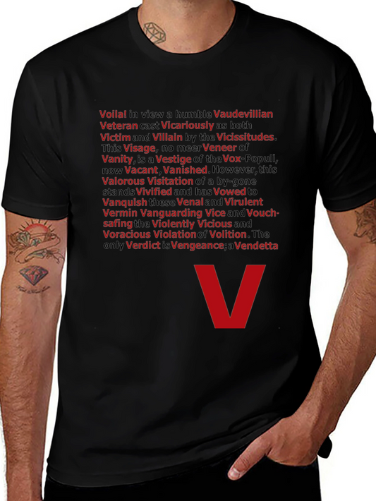 V for Vendetta T-Shirt - Voila Villain