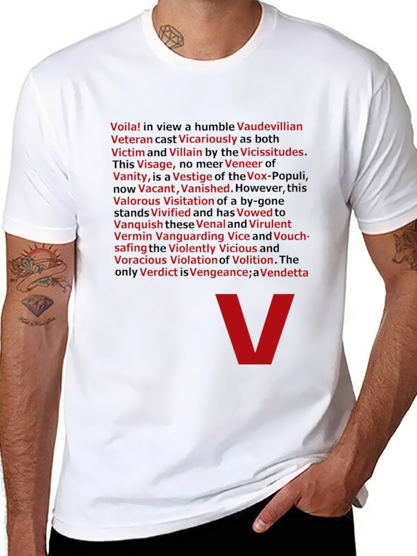 V for Vendetta T-Shirt - Voila Villain