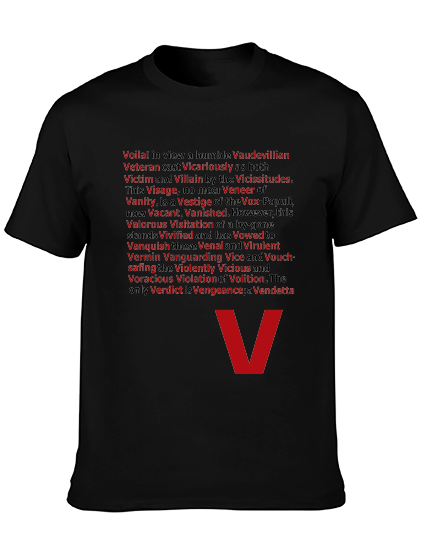 V for Vendetta T-Shirt - Voila Villain