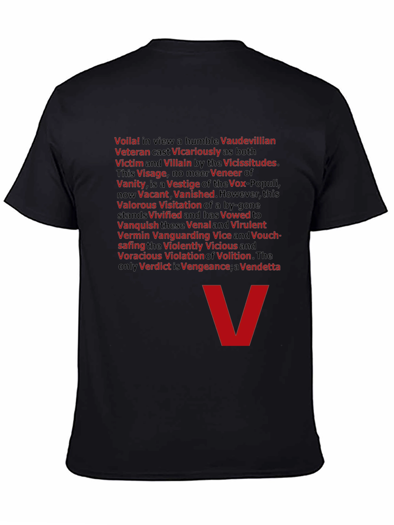 V for Vendetta T-Shirt - Voila Villain