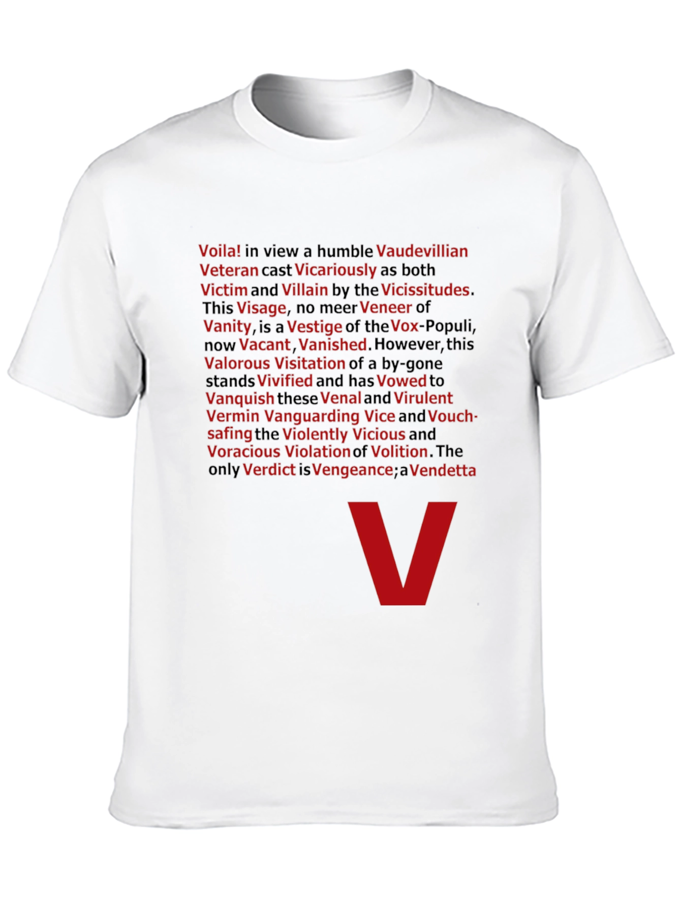 V for Vendetta T-Shirt - Voila Villain