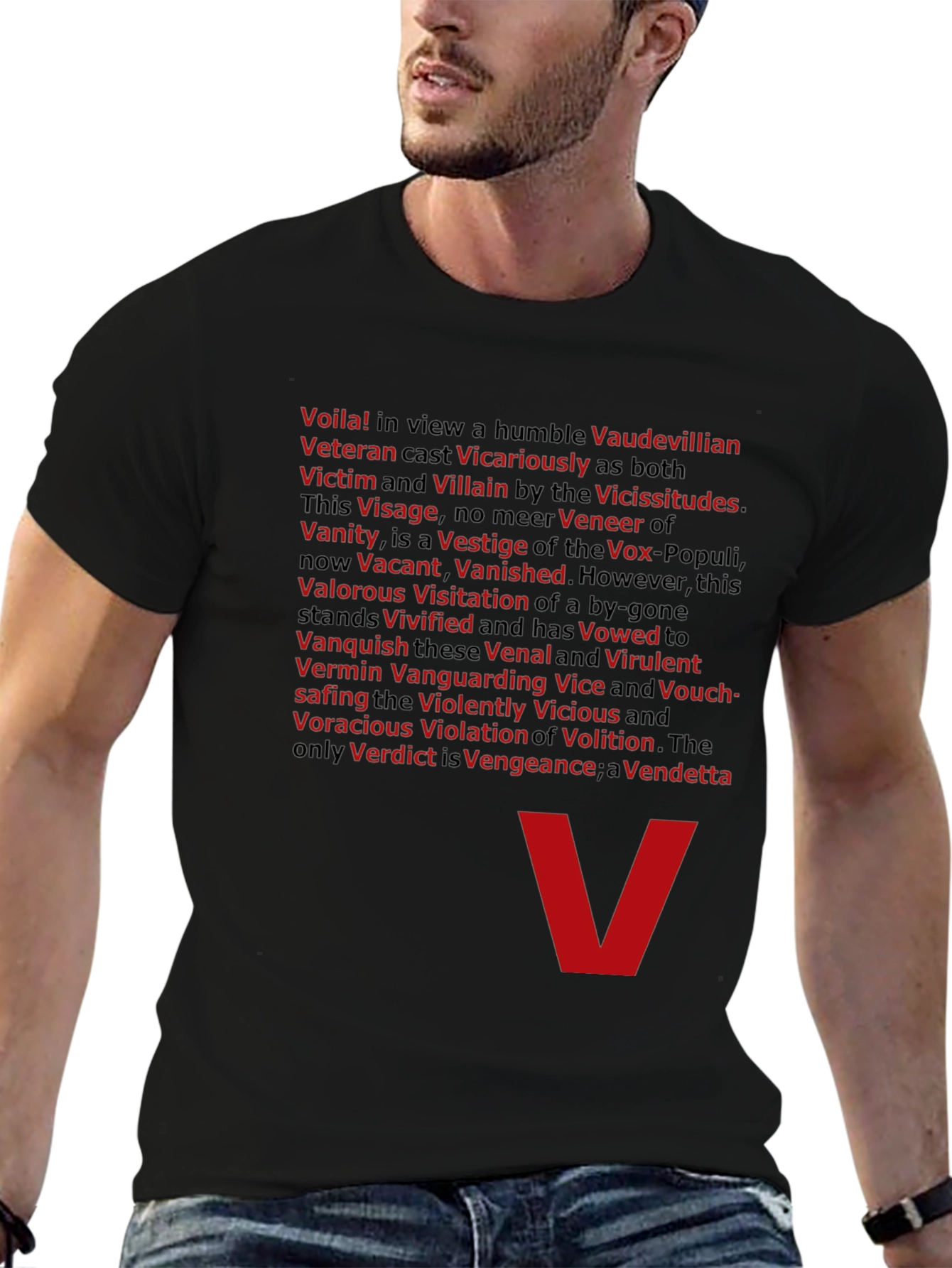 V for Vendetta T-Shirt - Voila Villain