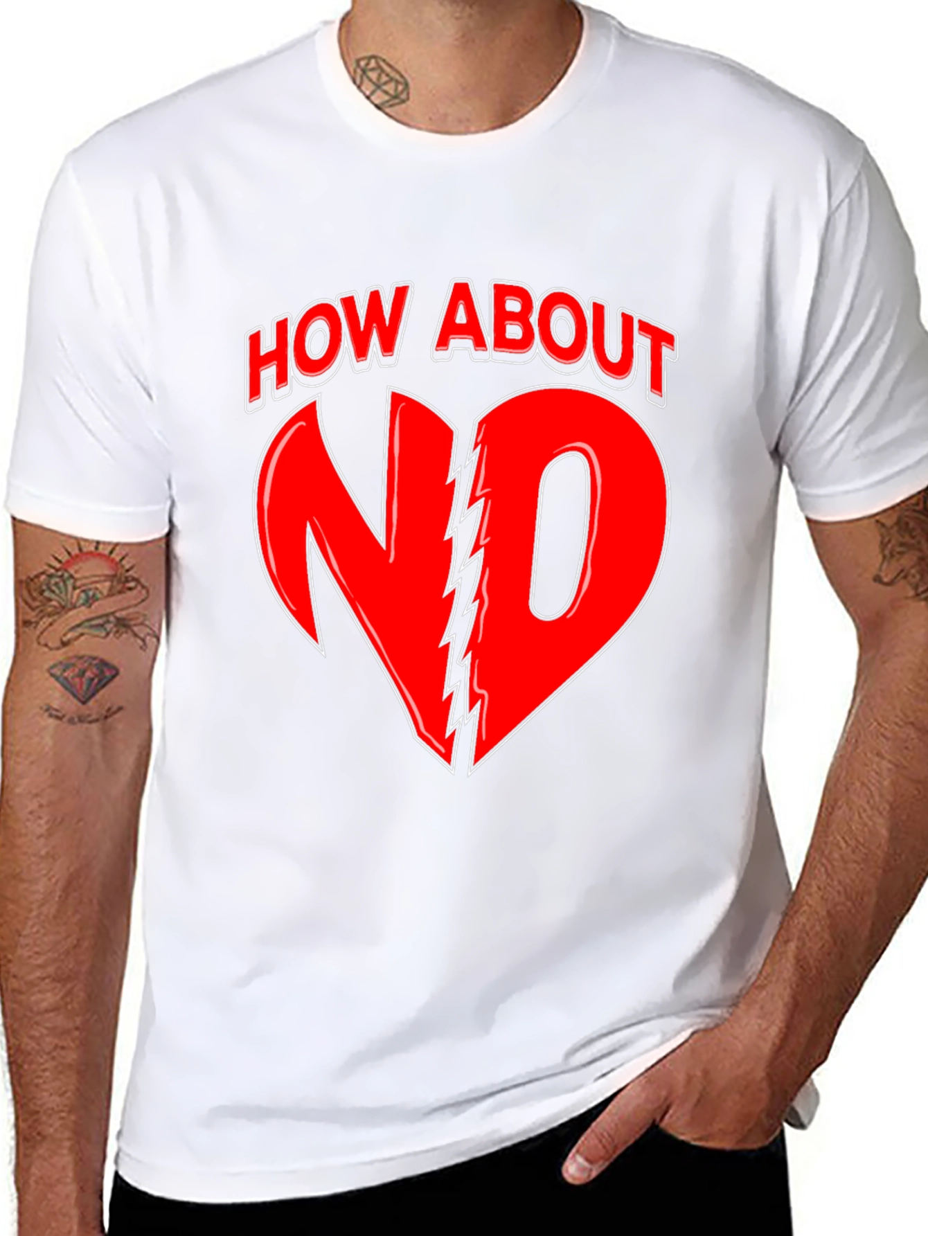 How About No T-Shirt - Bold Graphic Tee