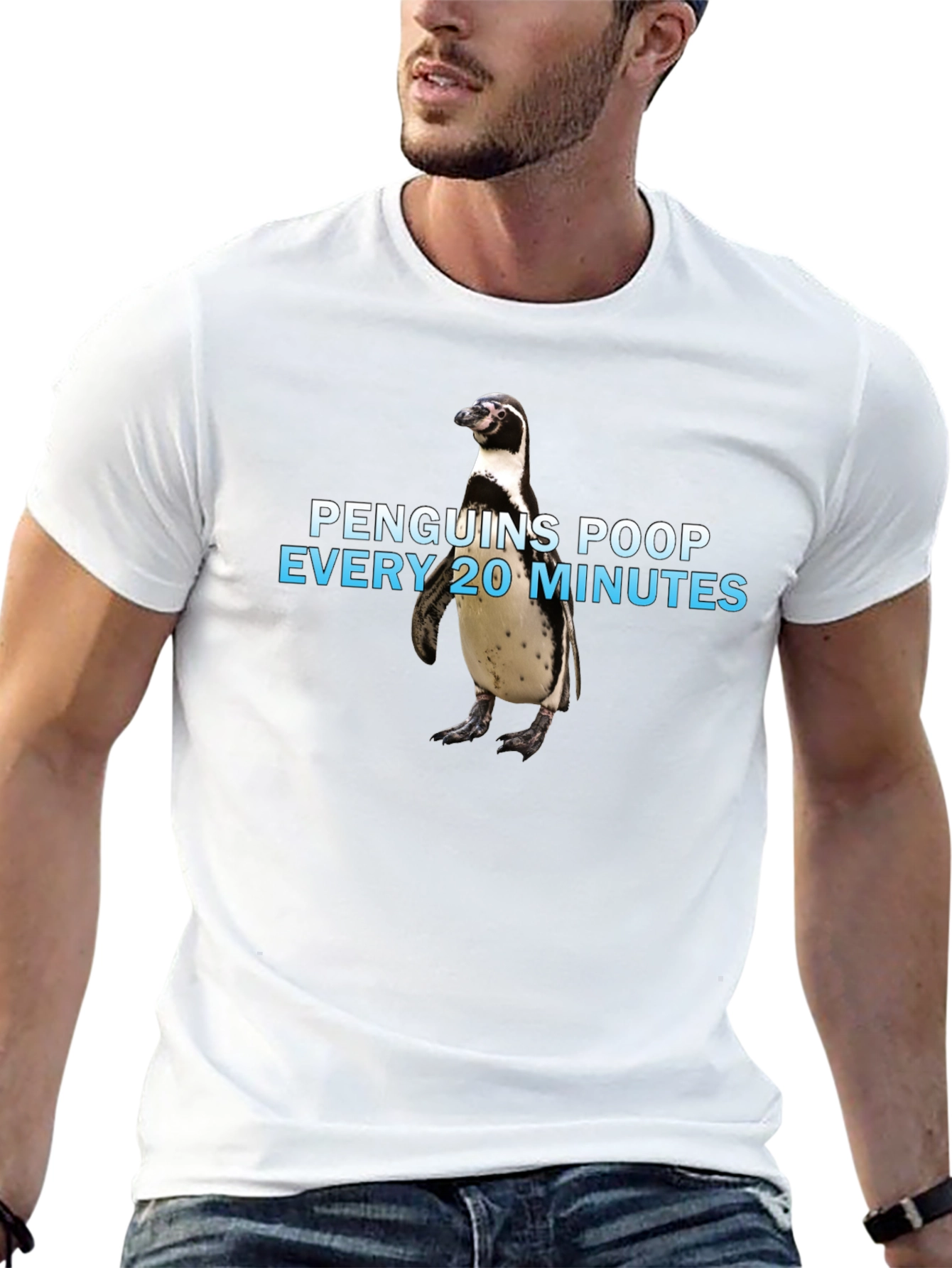 Penguin Poop T-Shirt - Funny Animal Fact Tee