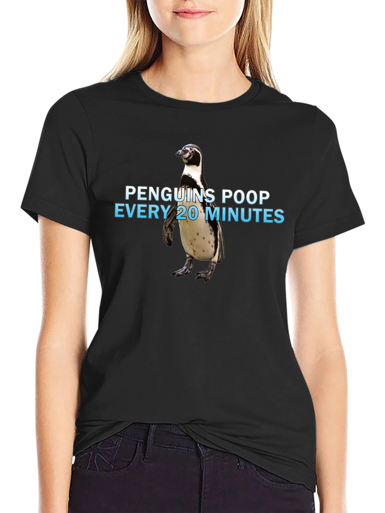 Penguin Poop T-Shirt - Funny Animal Fact Tee