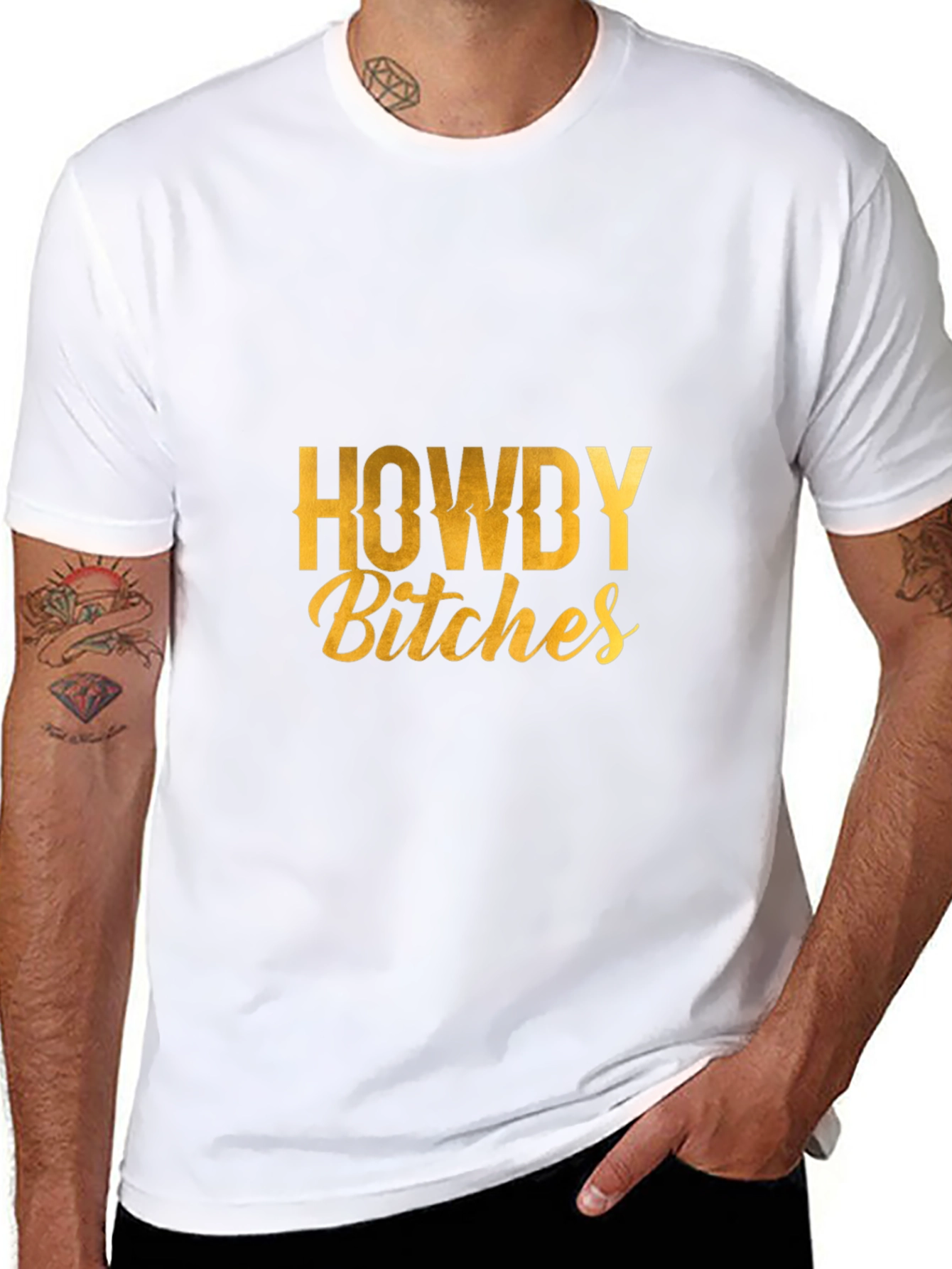 Howdy Bitches Graphic Tee - Western Style