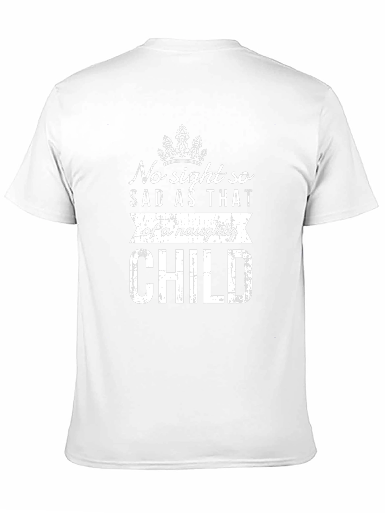 Naughty Child Graphic Tee - Black Cotton Blend