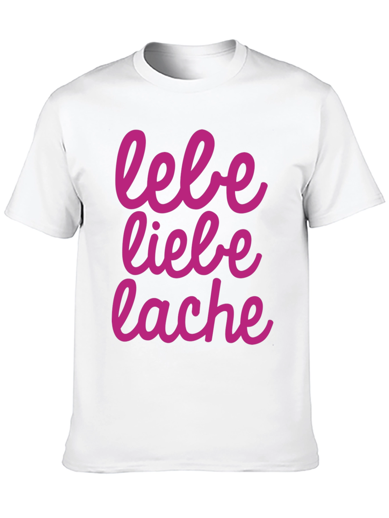 Lebe Liebe Lache Graphic Tee - Black