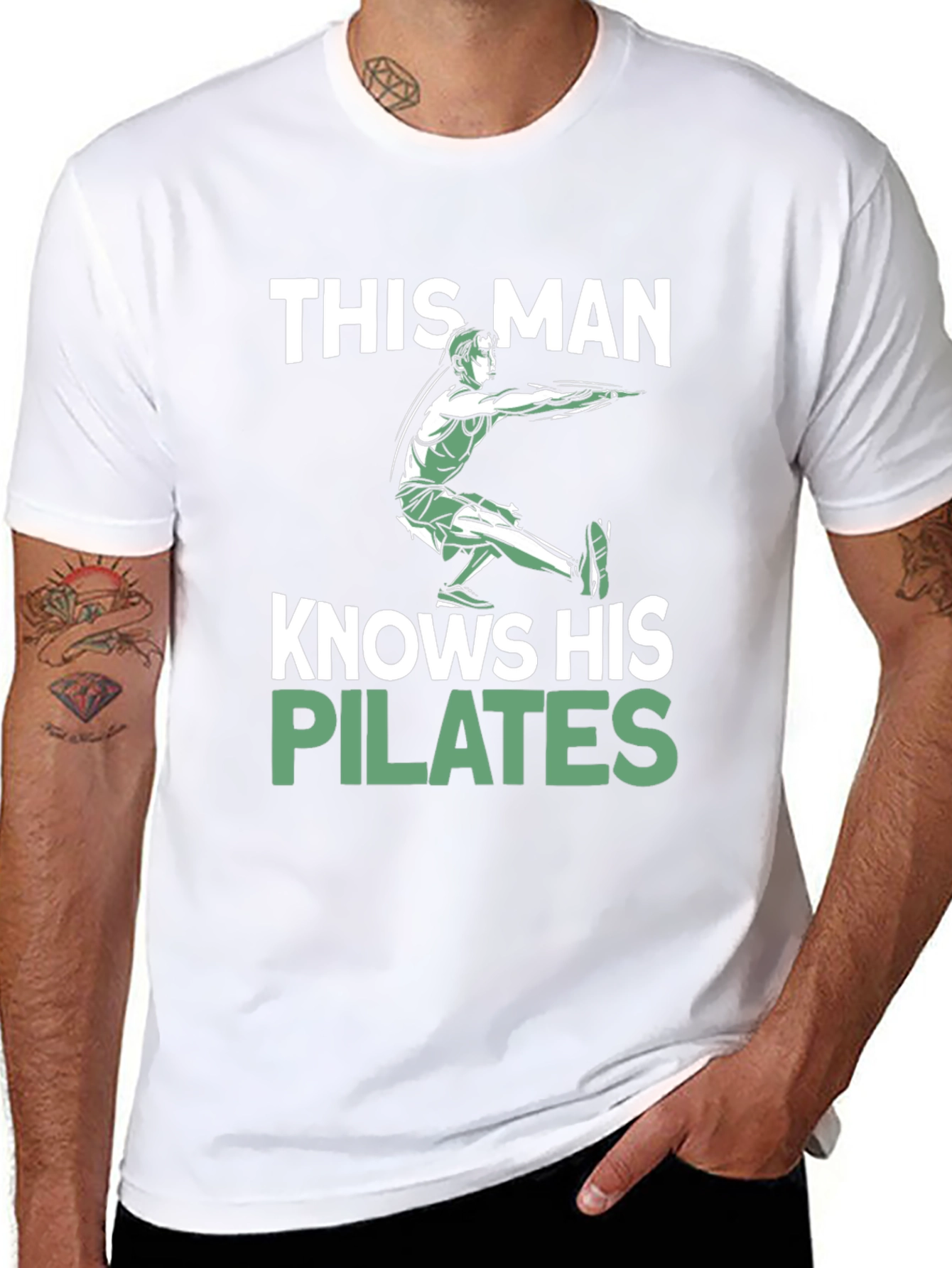 This Man Knows His Pilates T-Shirt Black
