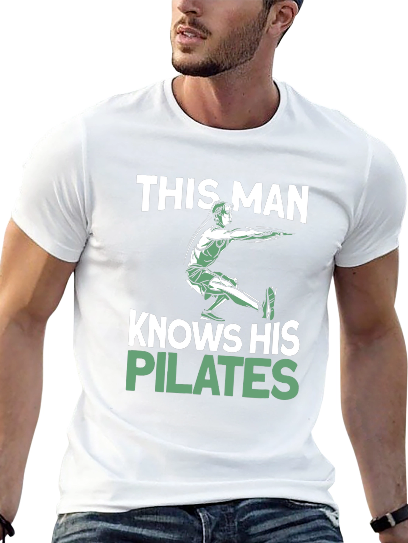 This Man Knows His Pilates T-Shirt Black