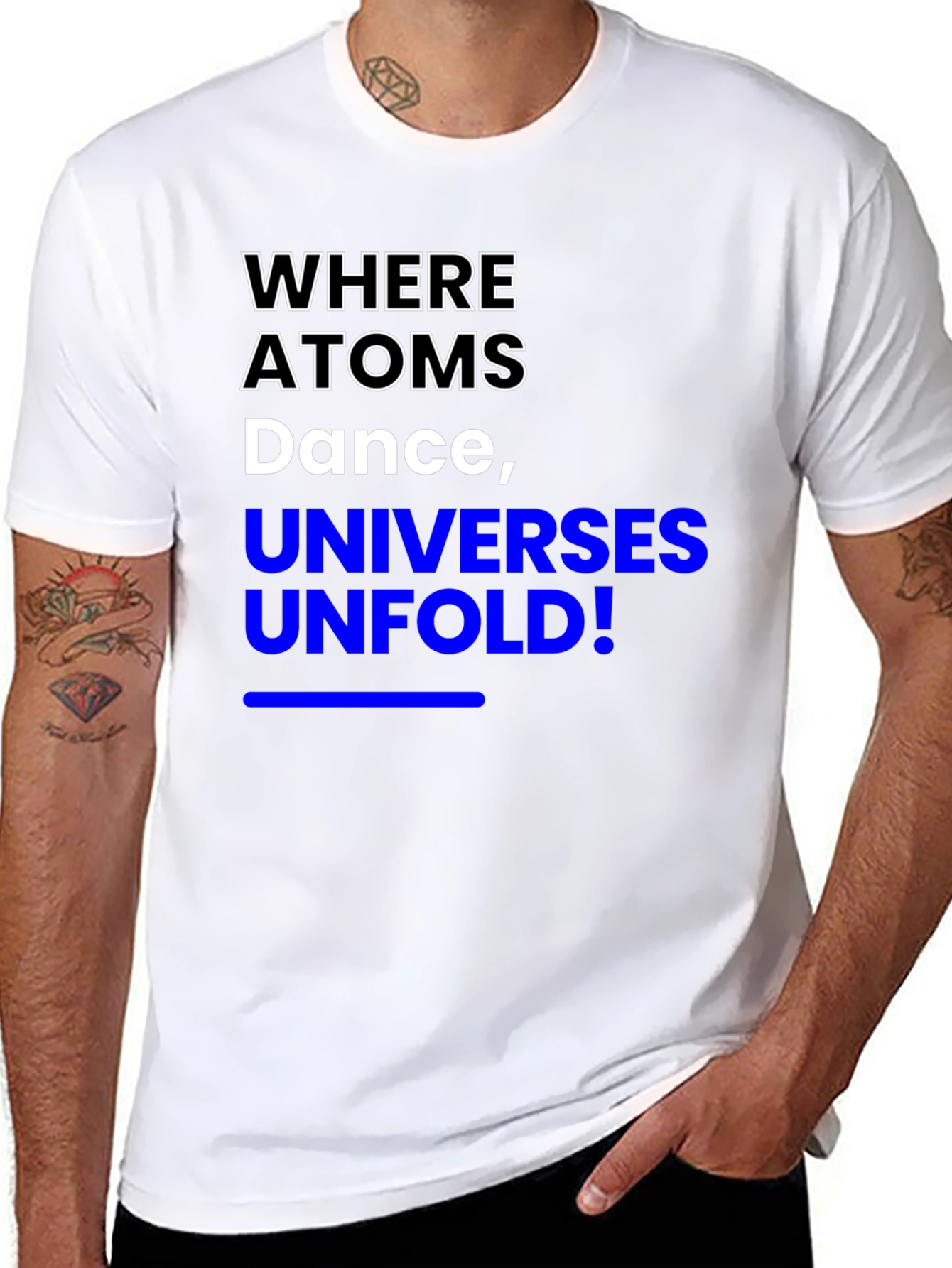 Where Atoms Dance T-Shirt - Science Inspired Tee