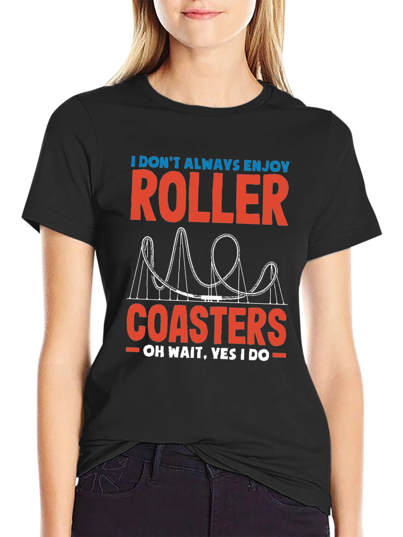 Roller Coaster Graphic Tee - Enjoy the Ride!