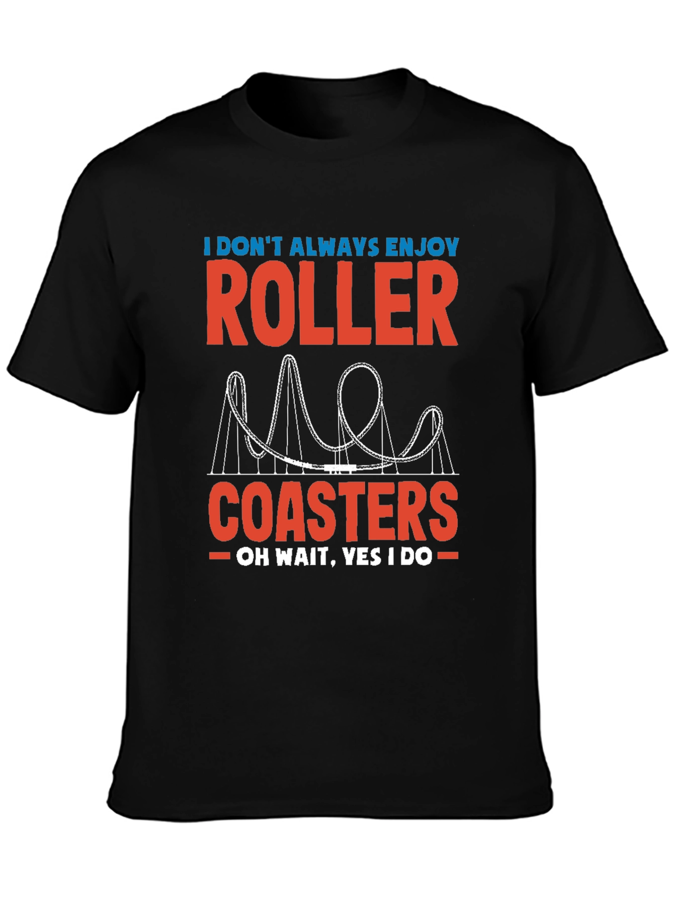 Roller Coaster Graphic Tee - Enjoy the Ride!