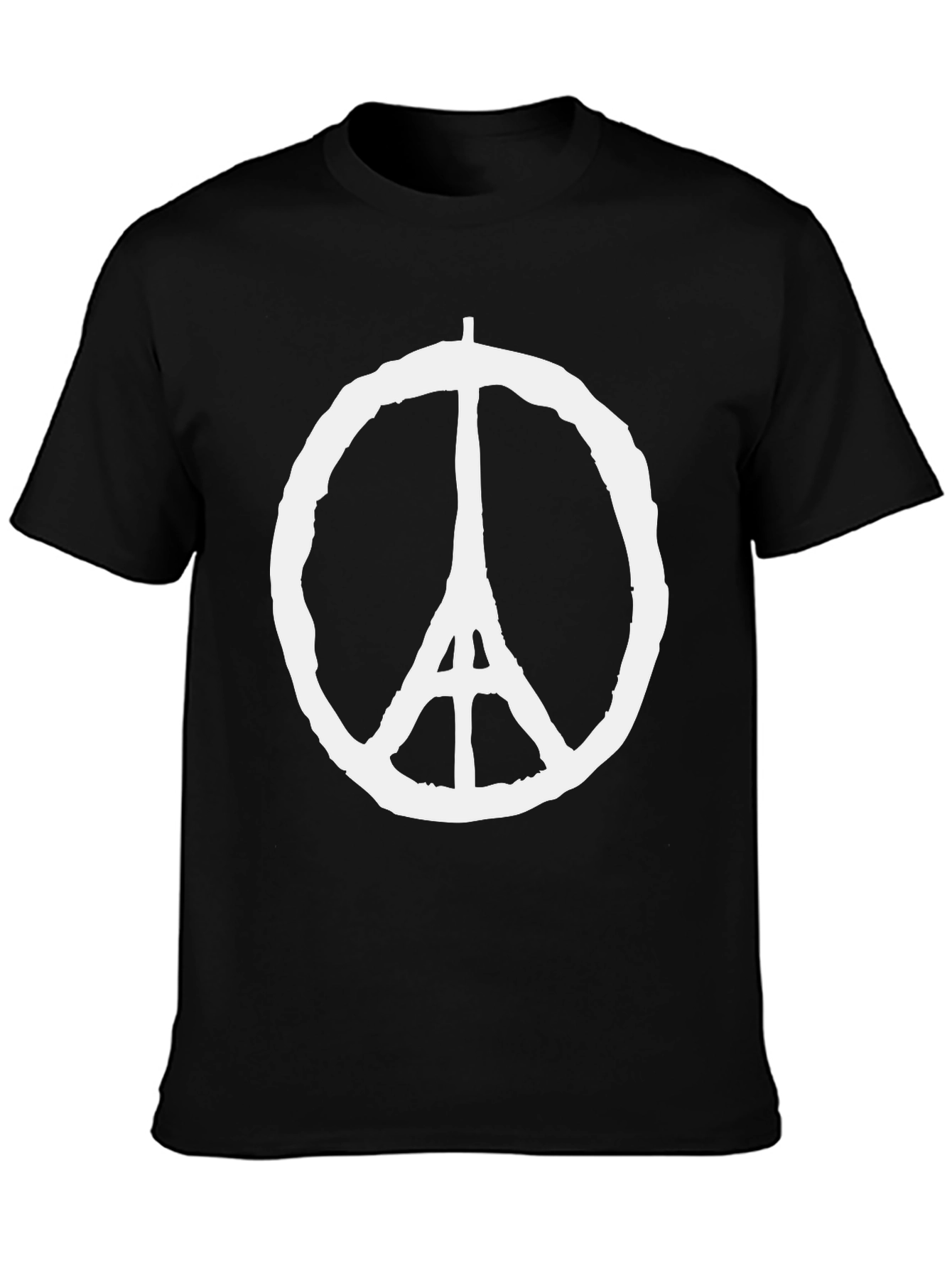 Peace for Paris Black Graphic Tee