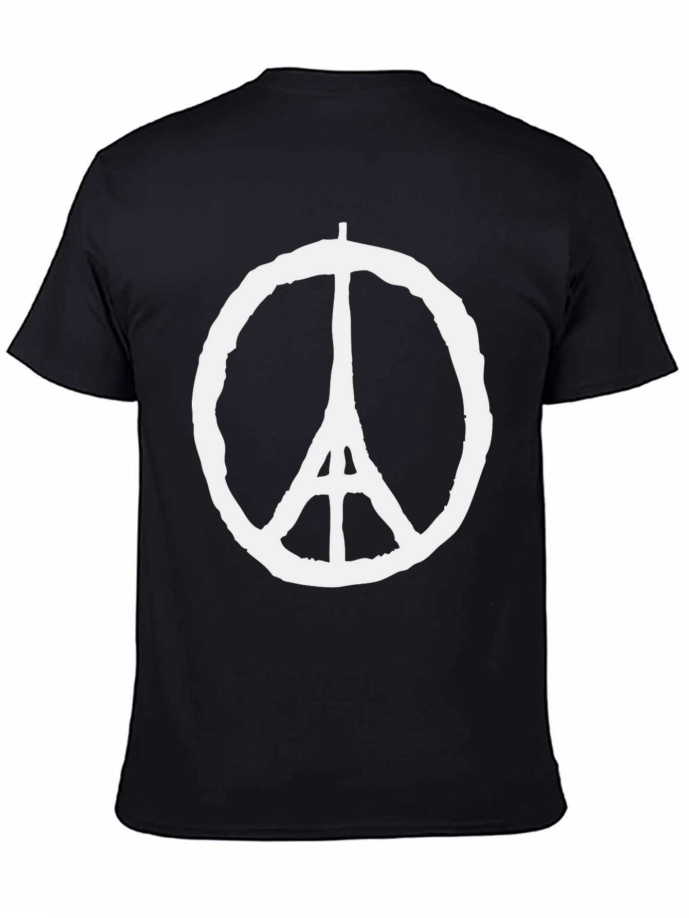 Peace for Paris Black Graphic Tee