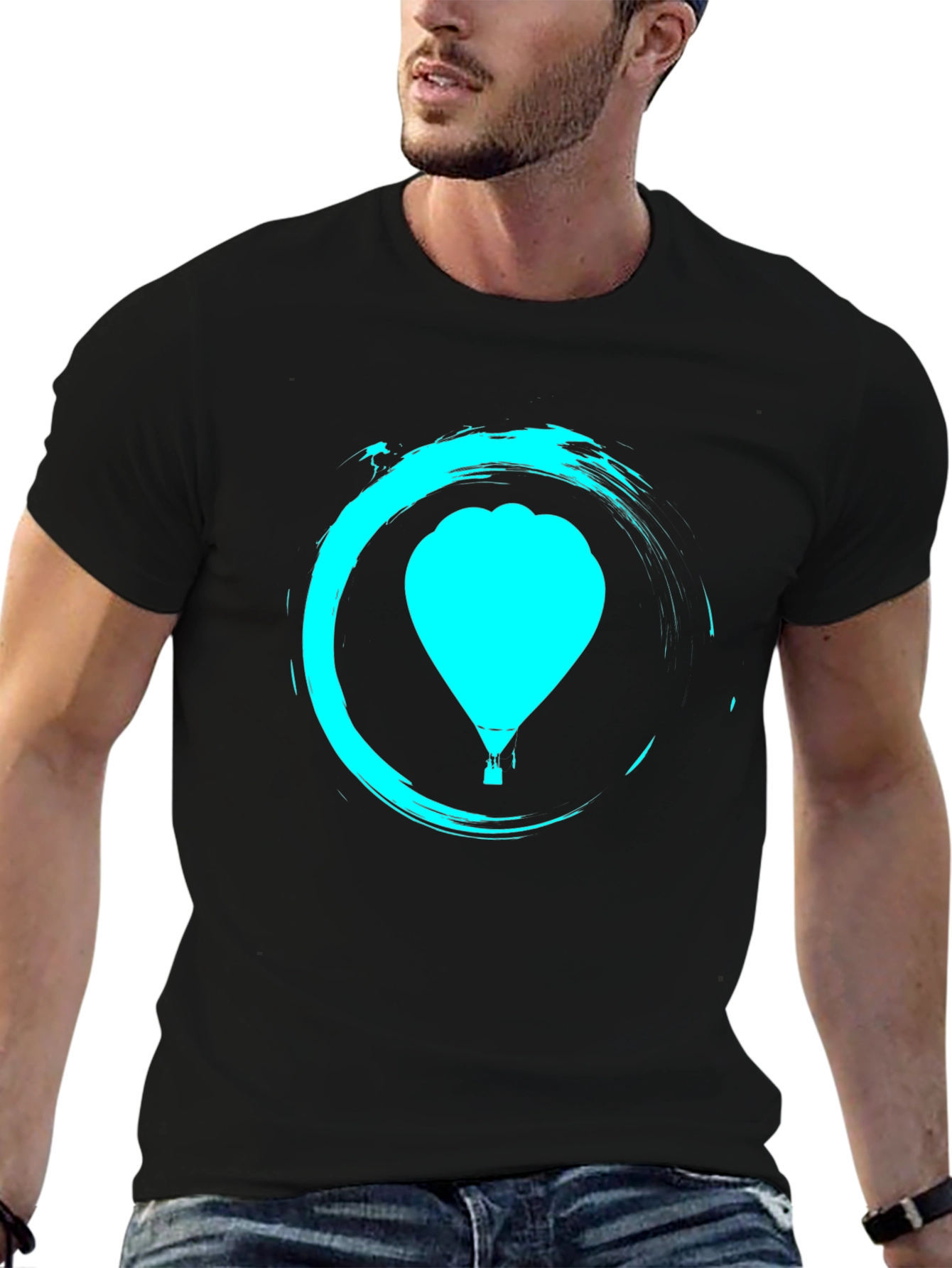 Zen Balloon Black T-Shirt
