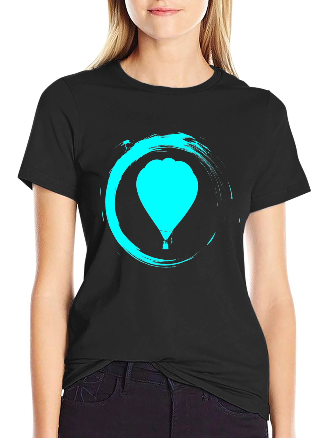 Zen Balloon Black T-Shirt