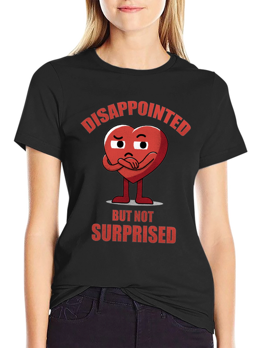 Disappointed Heart Graphic T-Shirt - Express Your Mood