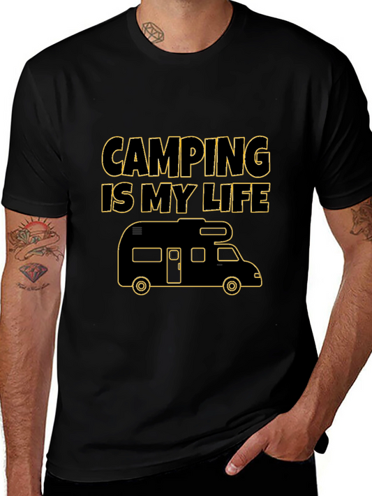 Camping is My Life T-Shirt RV Graphic Tee