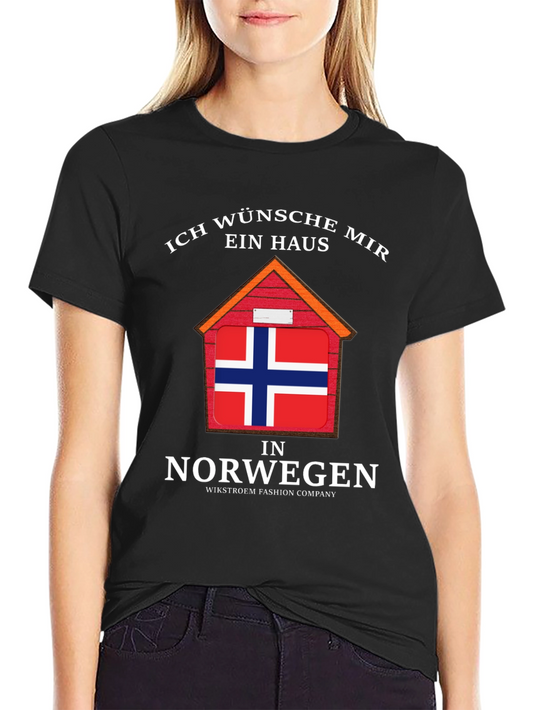 Norway House T-Shirt - Wish I Had a House in Norway