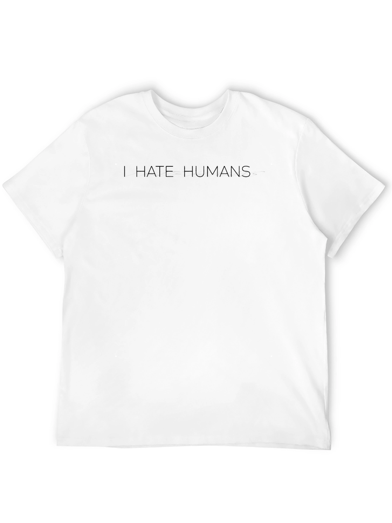 I Hate Humans Graphic Tee - Mens Black T-Shirt