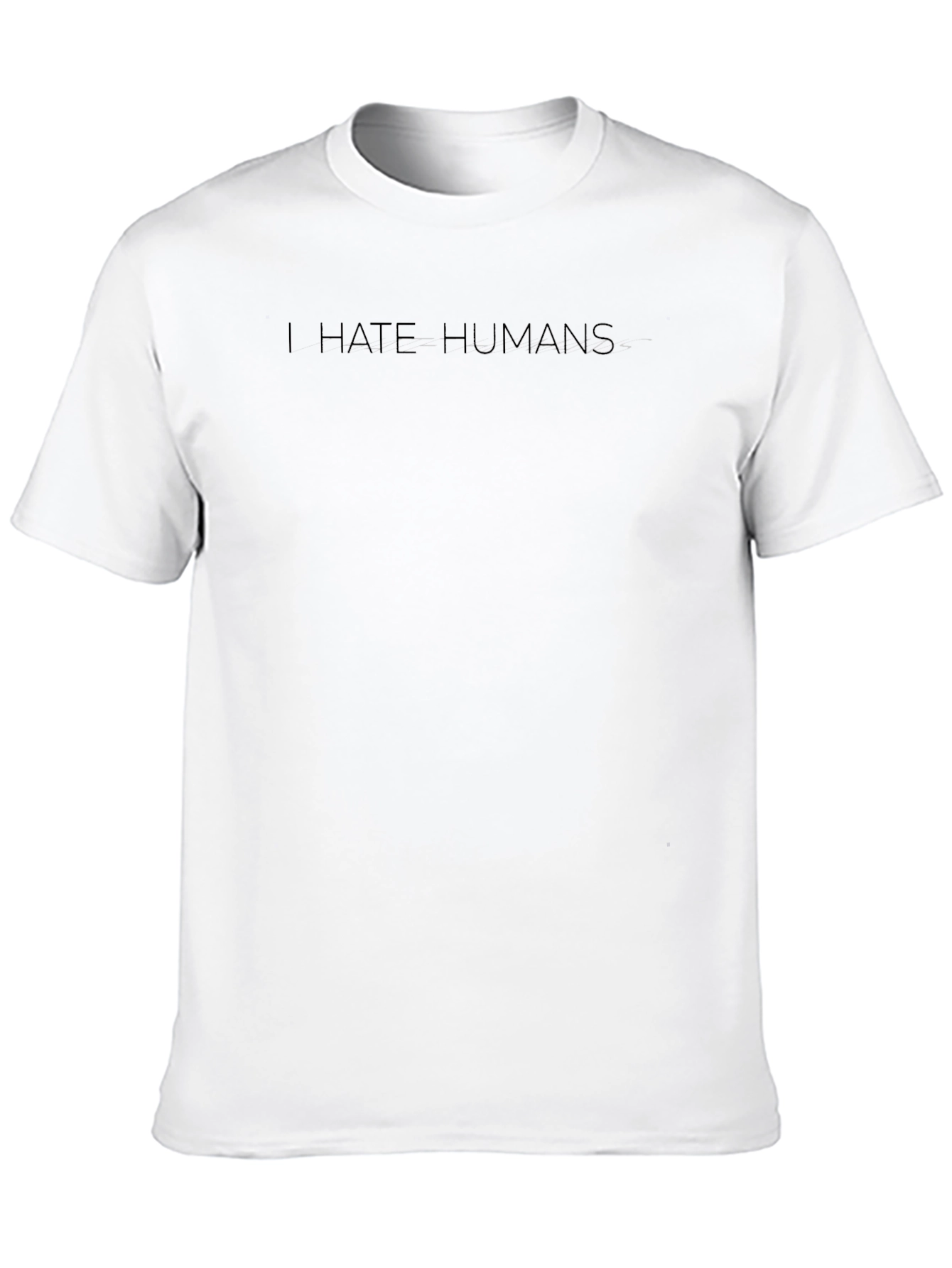 I Hate Humans Graphic Tee - Mens Black T-Shirt