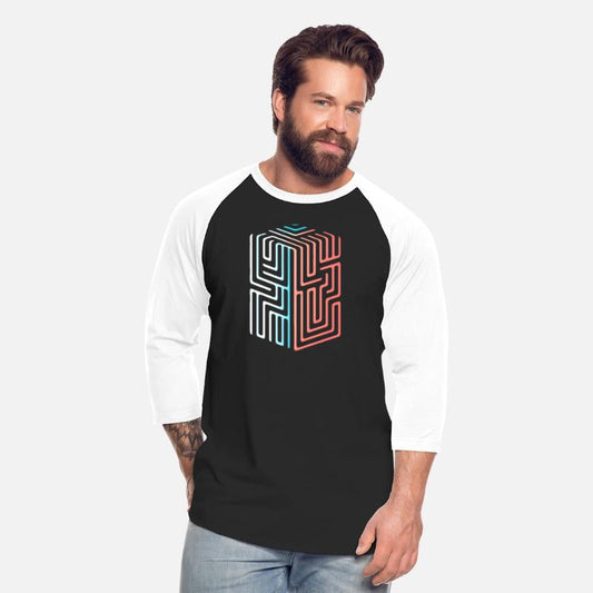 3D Geometric Maze Line Design