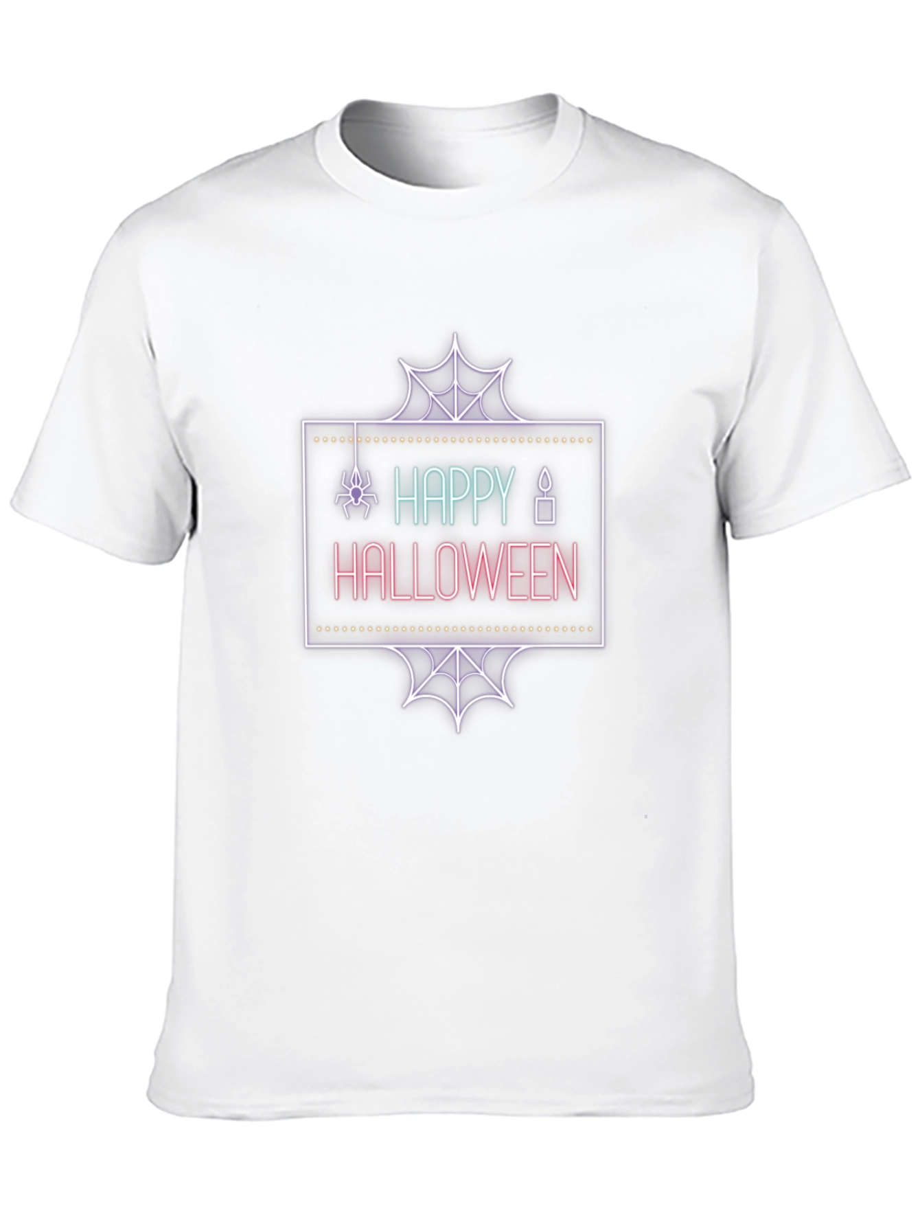 Happy Halloween Neon Graphic T-Shirt