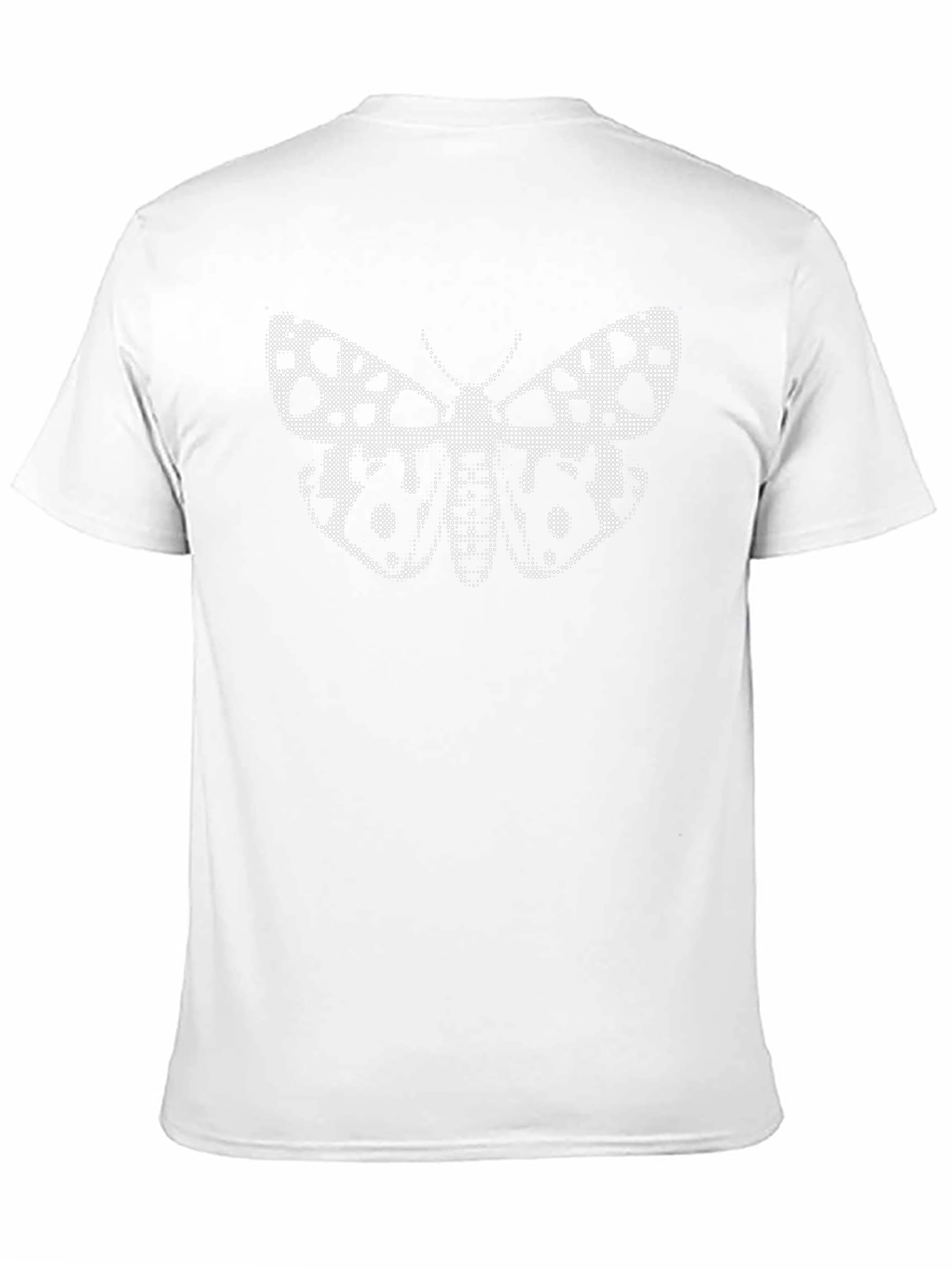 Spotted Butterfly Graphic Black T-Shirt