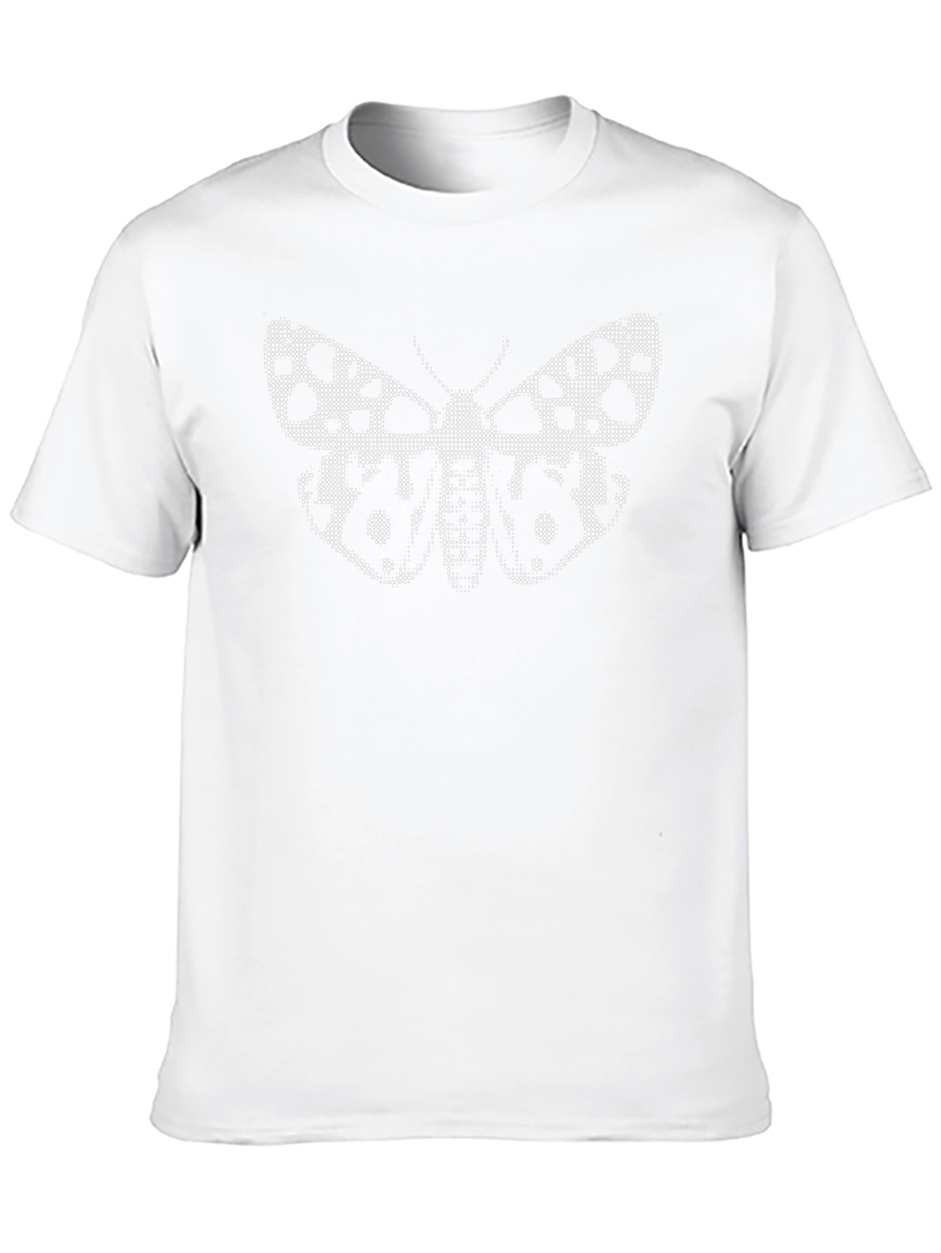 Spotted Butterfly Graphic Black T-Shirt